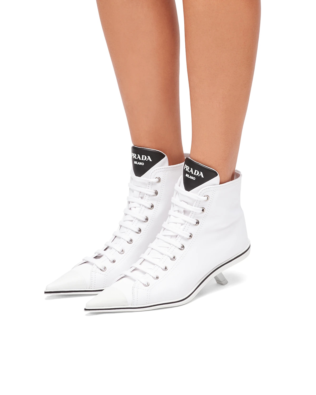 Prada Synthesis heeled high-top sneakers - 5