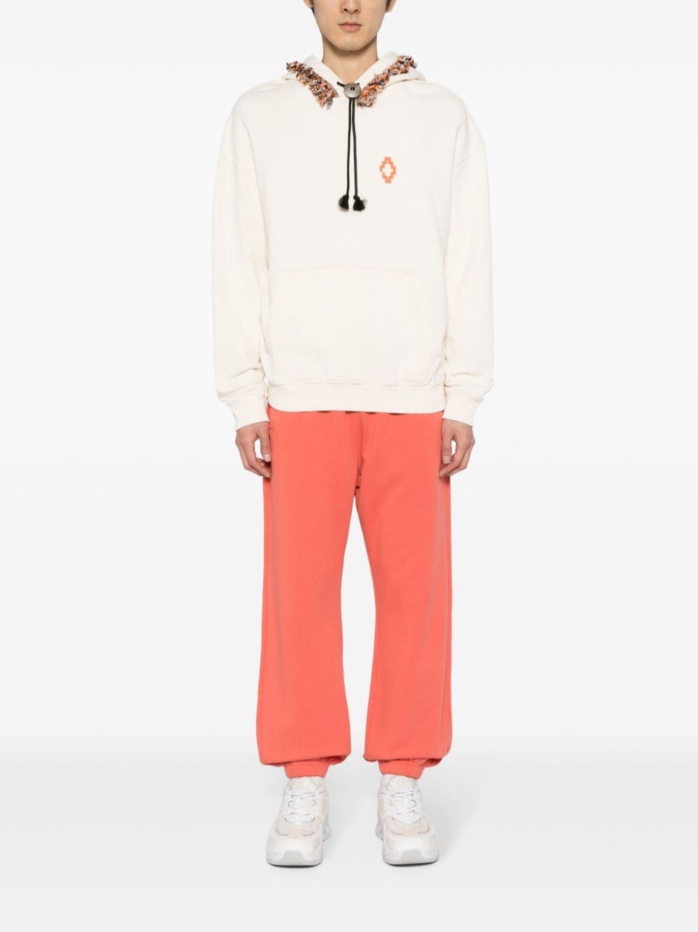 logo-embroidered cotton track pants - 2