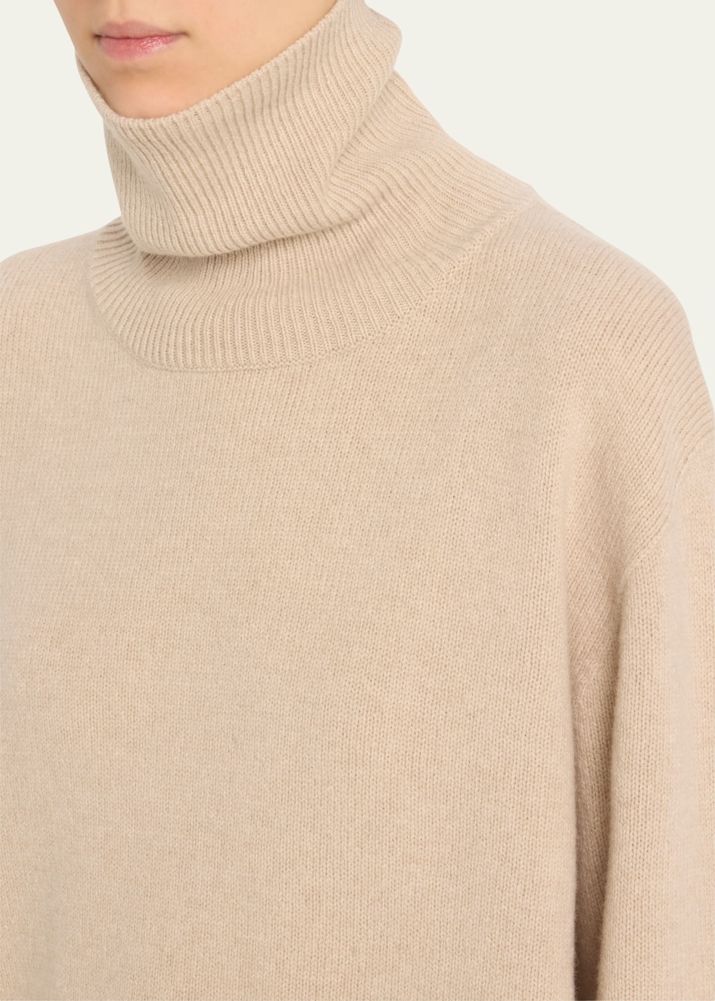 Stepny Wool-Cashmere Turtleneck Top - 5
