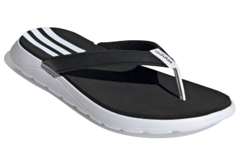 (WMNS) adidas Comfort Flip Flop 'White Black' FY8656 3