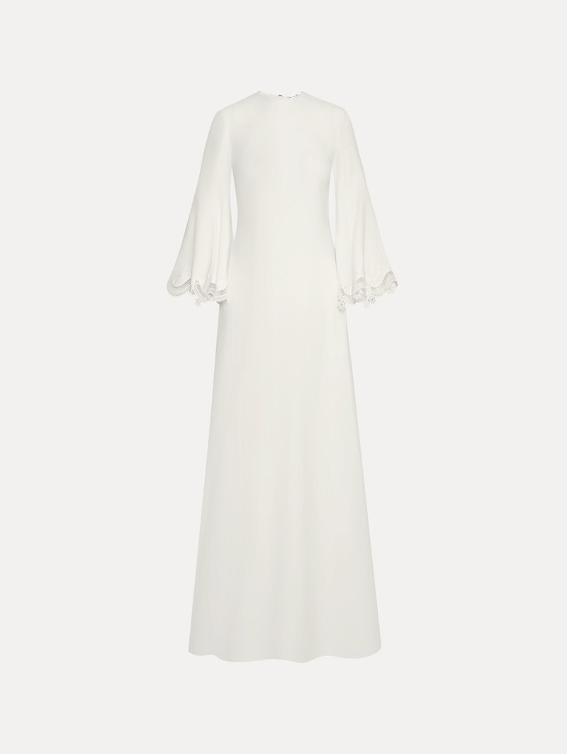SCROLL GUIPURE-DETAILED CAFTAN 1