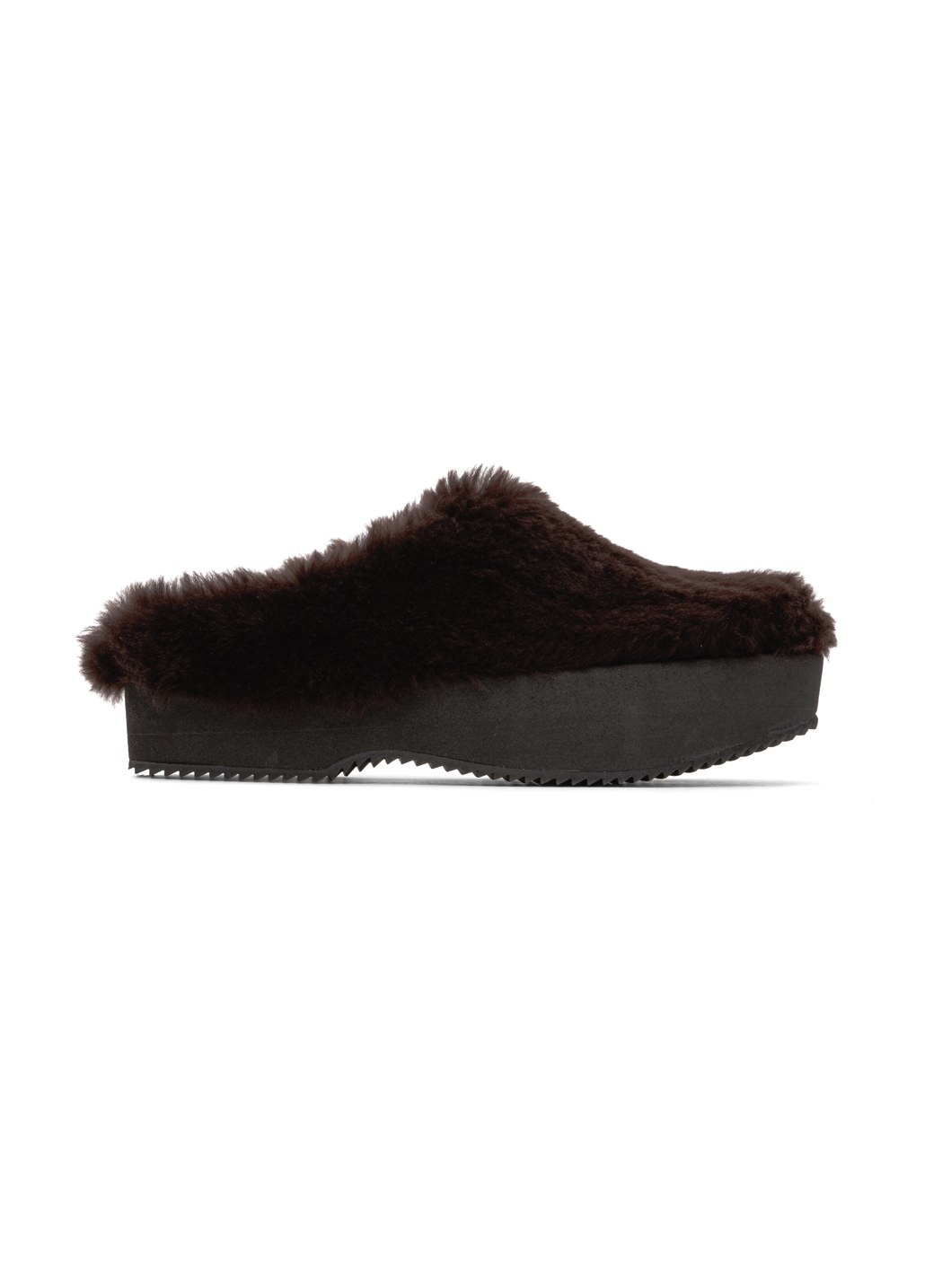 Brown Shearling Slippers - 1
