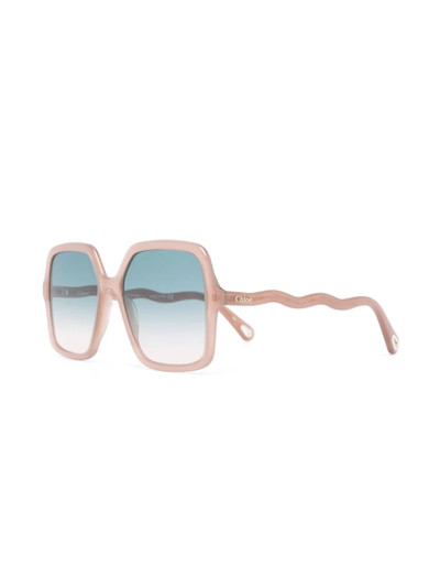 Chloé Zelie square-frame sunglasses outlook