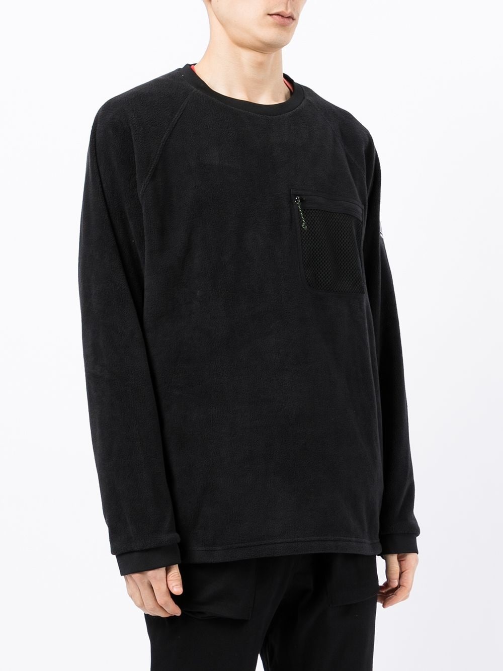 zip-chest pocket sweatshirt - 3