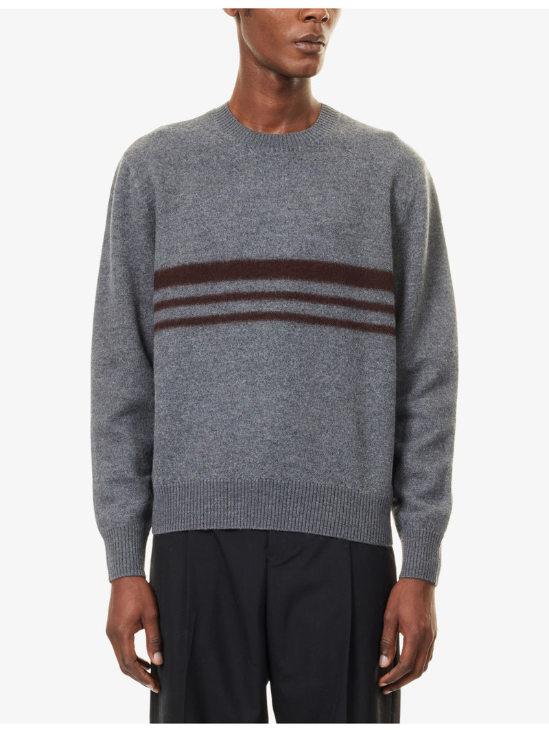 Felt Stripe Merino-Wool Jumper 3