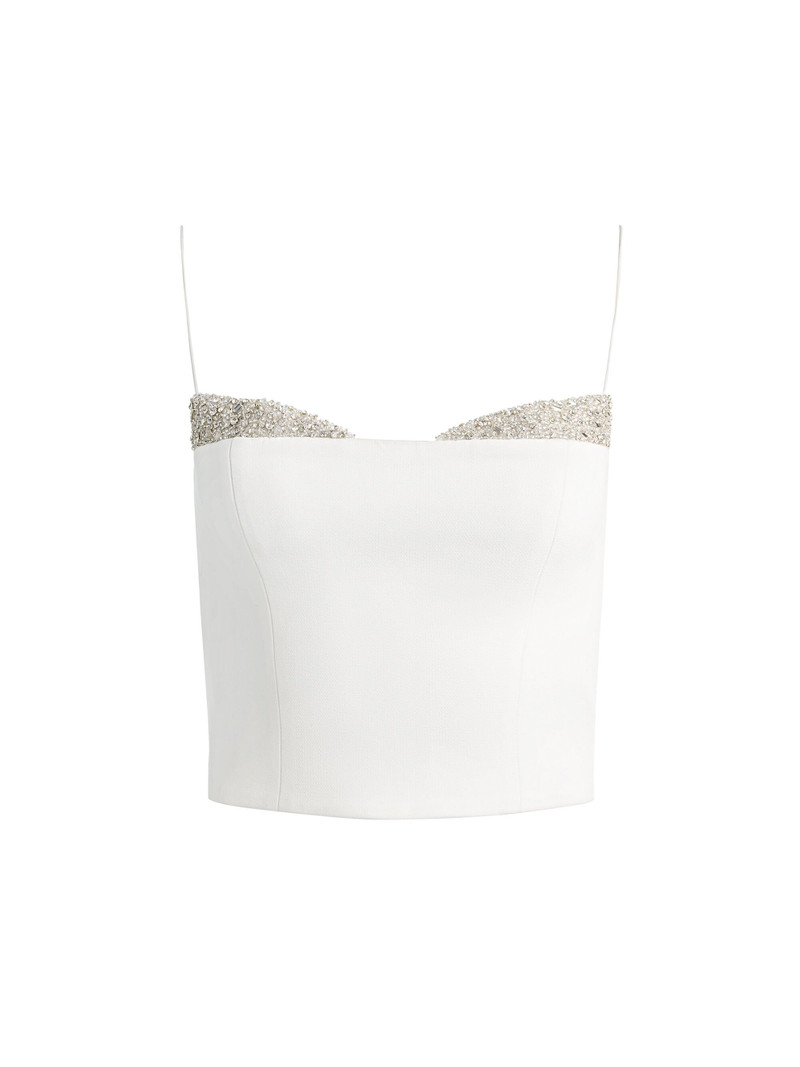 HALLIE EMBELLISHED PEEKABOO TOP 1