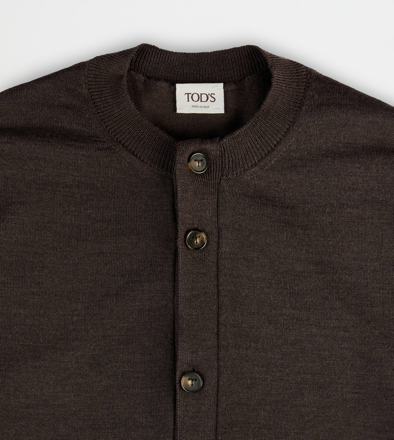 Tod's DRESS IN SILK-BLEND KNIT - BROWN outlook