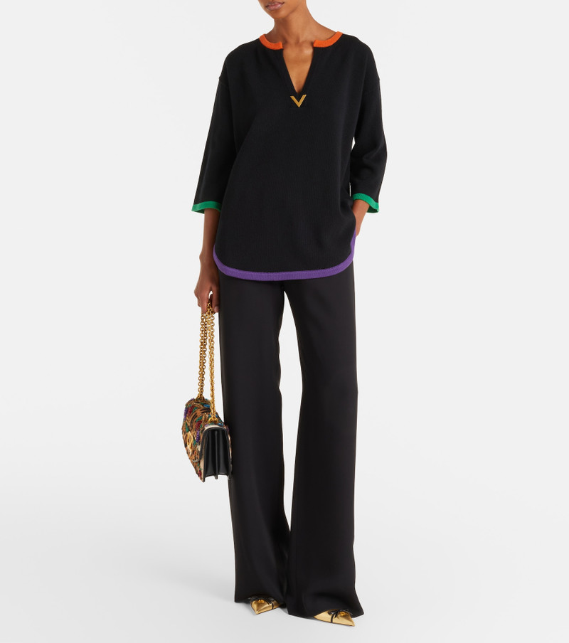 Valentino VGold virgin wool sweater outlook