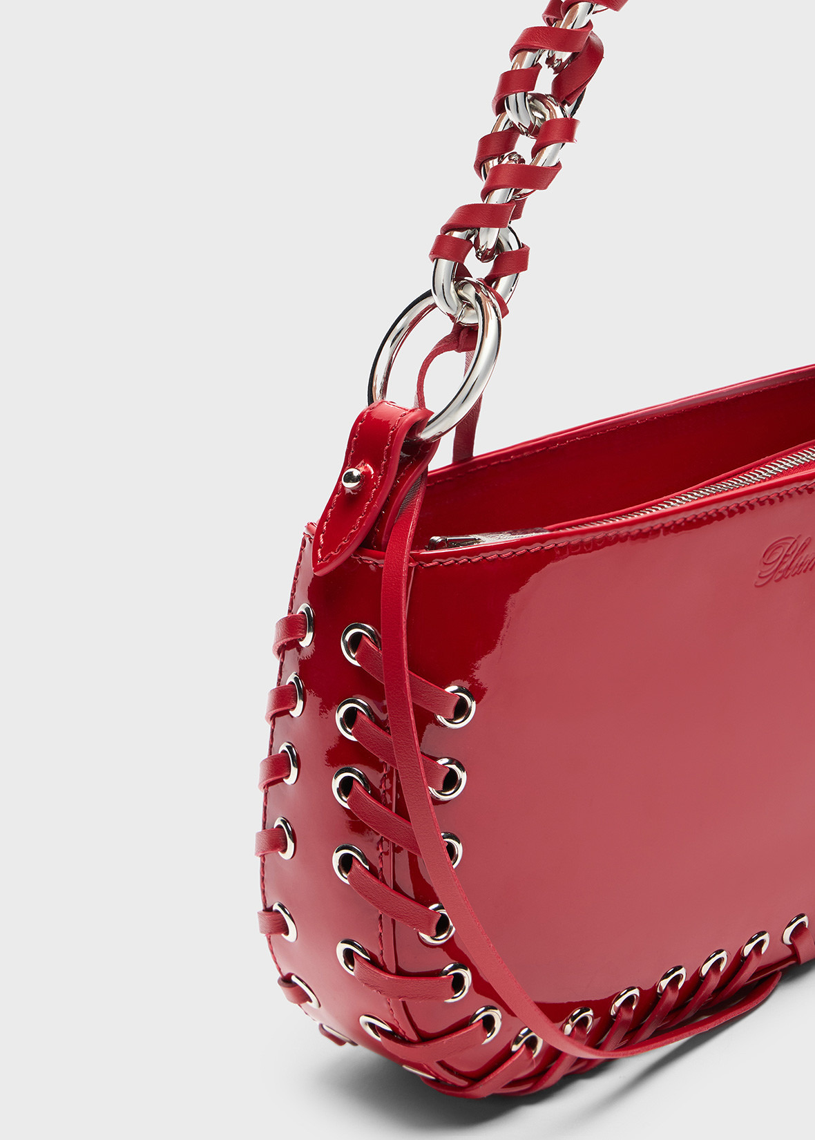 TOY MINI IN PATENT LEATHER WITH EYELETS AND LACES - 4