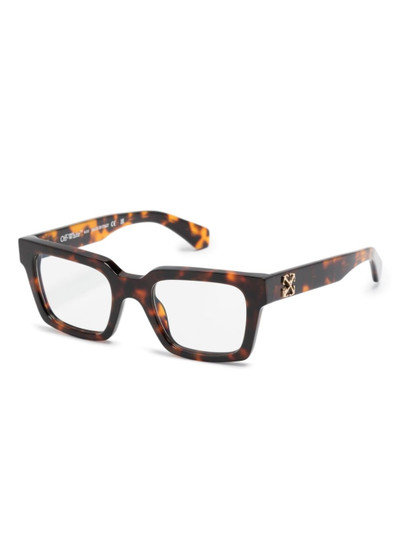 Off-White square-frame glasses outlook