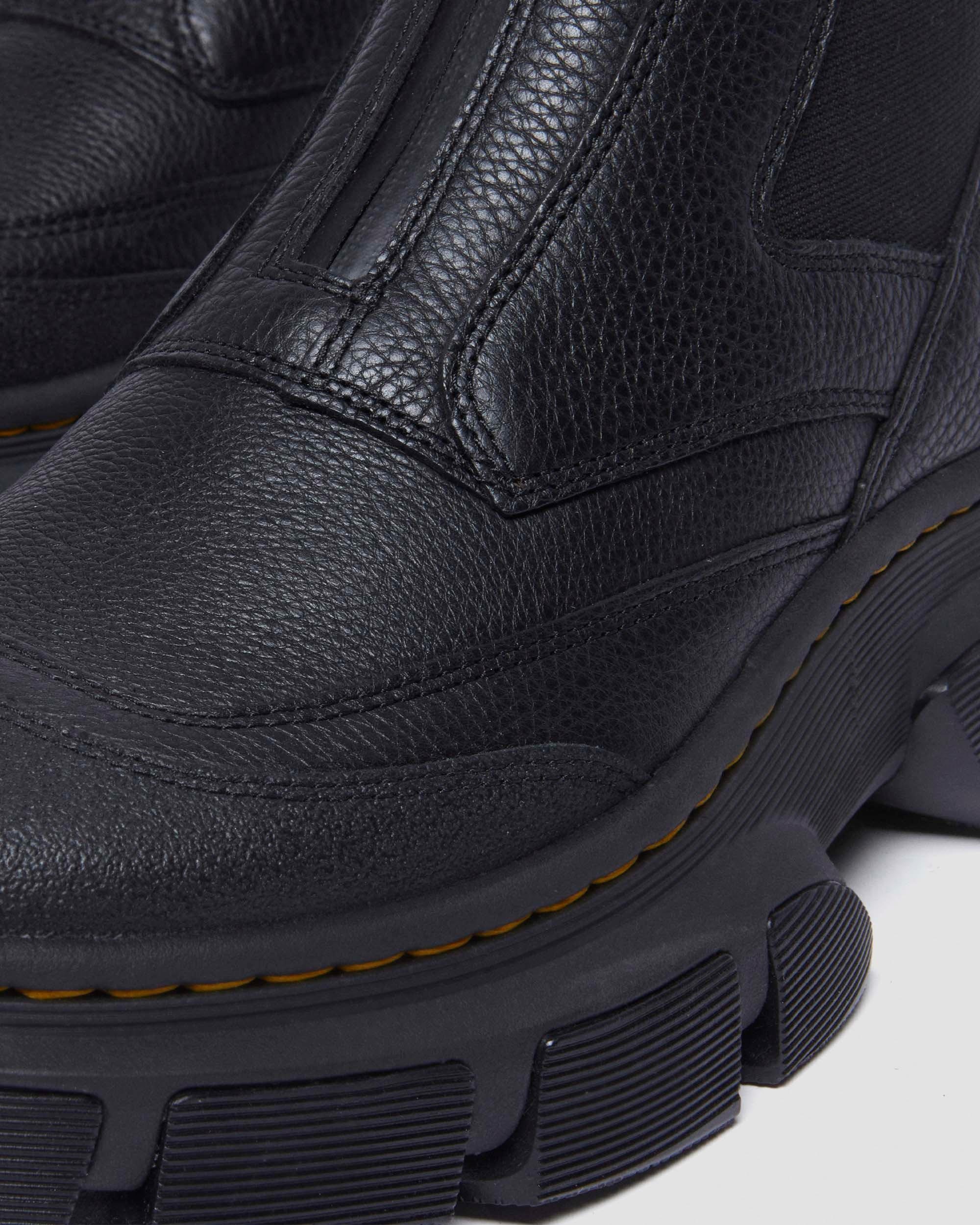 DMXL Zip Leather Chelsea Boots - 8