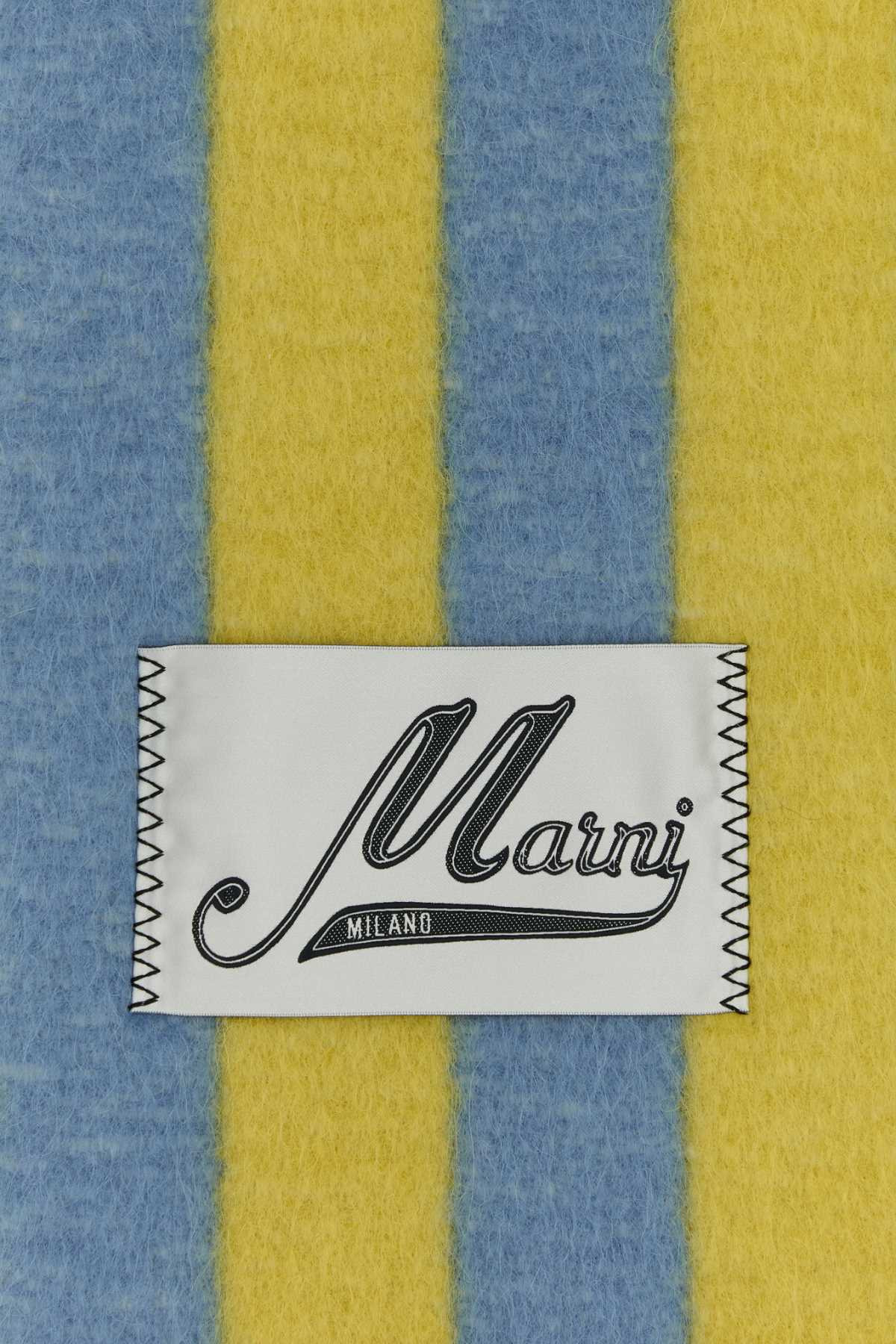 Marni Women Embroidered Wool Blend Scarf - 3