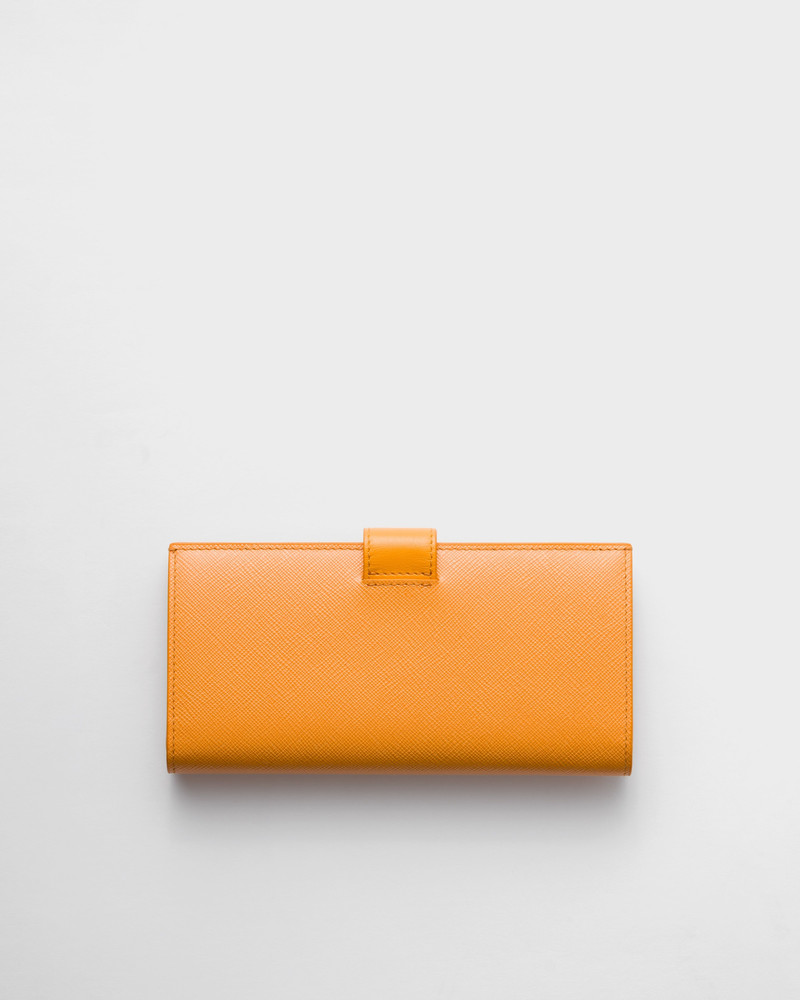 Large Saffiano and smooth leather wallet 3