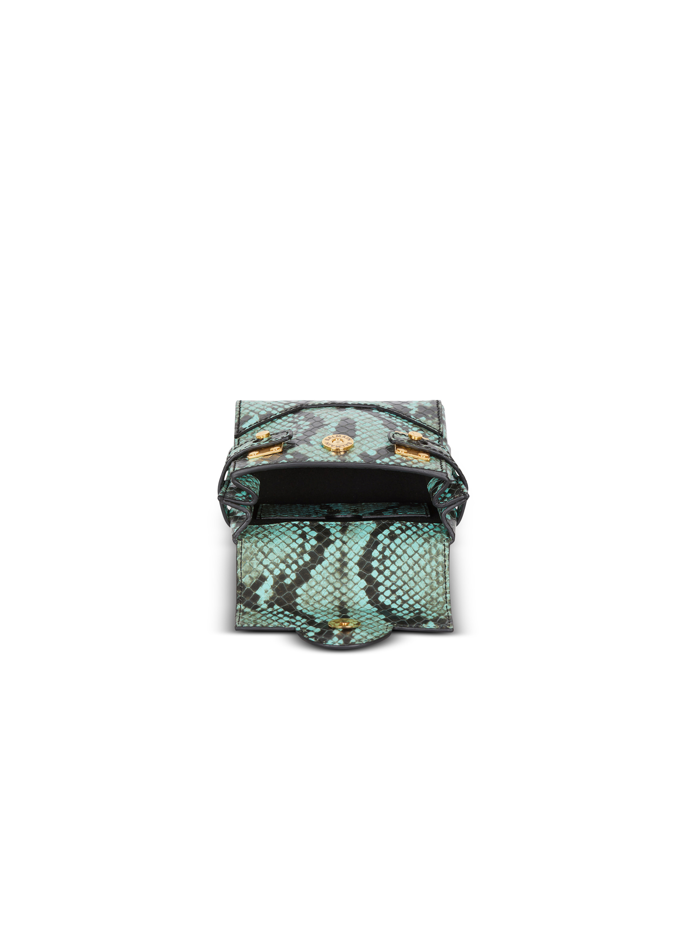 B-Buzz snakeskin-effect leather mini bag - 6