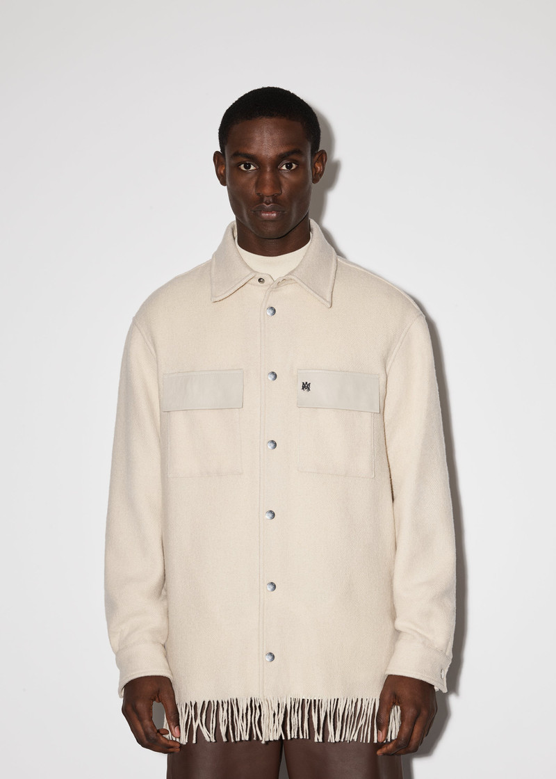 BUTTON FRINGE PADDED OVERSHIRT 2