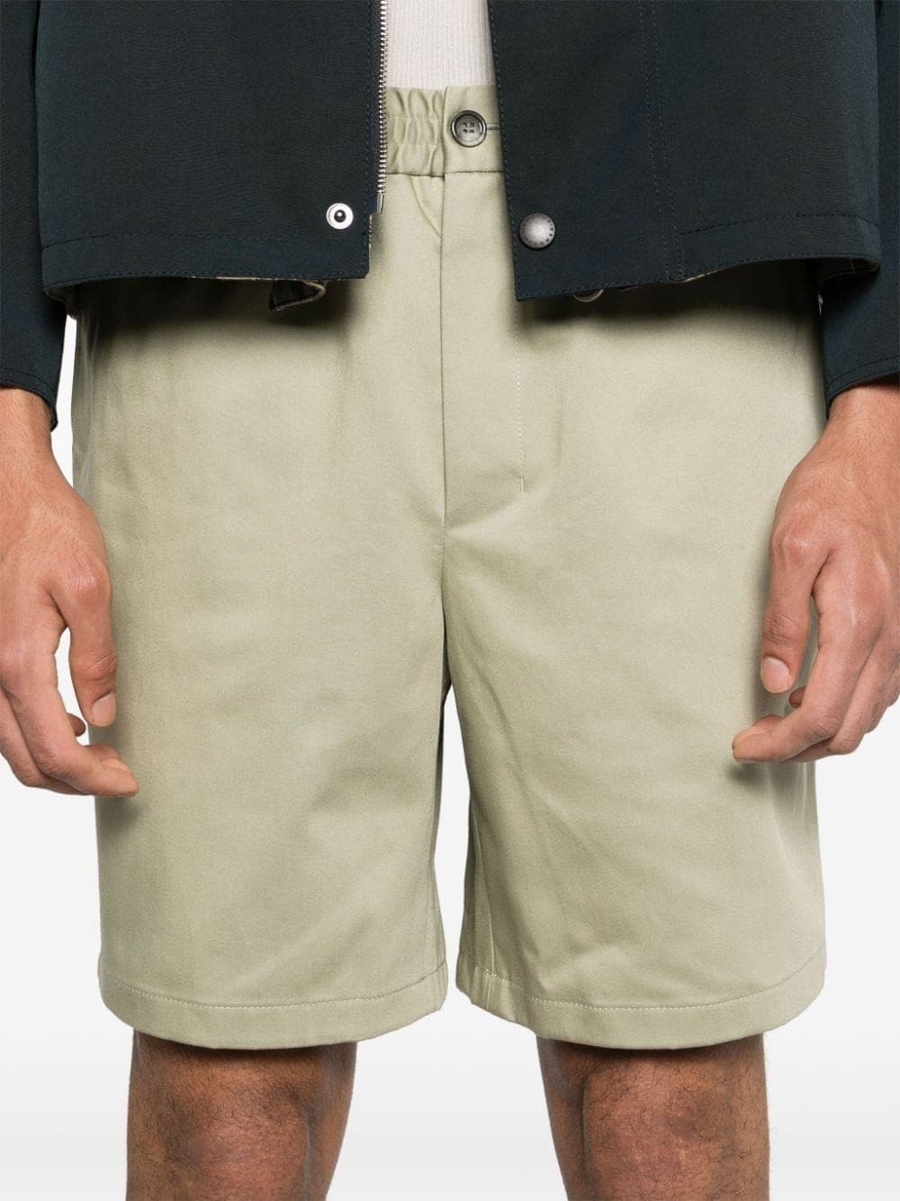 elasticated-waistband chino shorts - 5