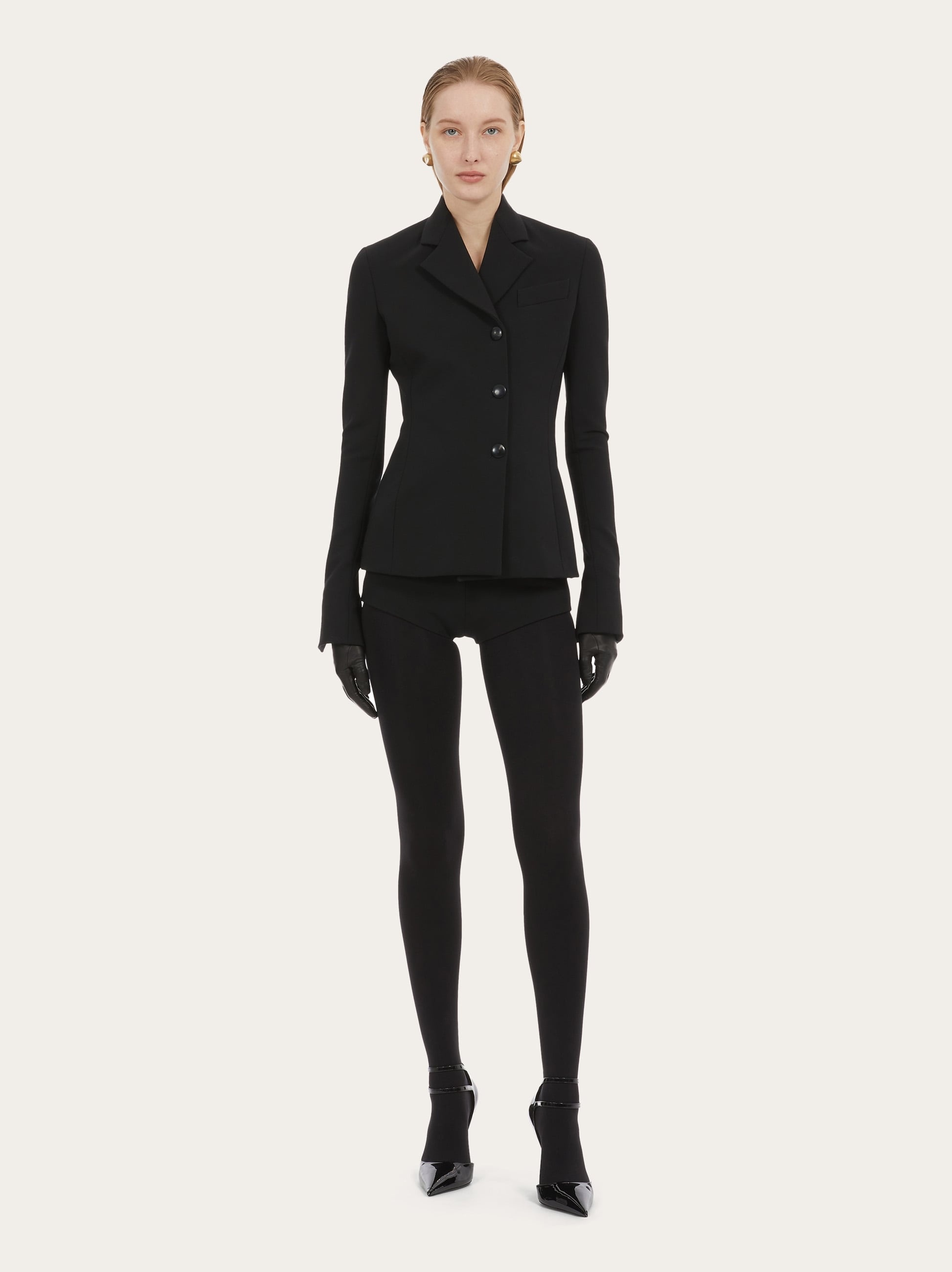 Single breasted asymmetric blazer - 6