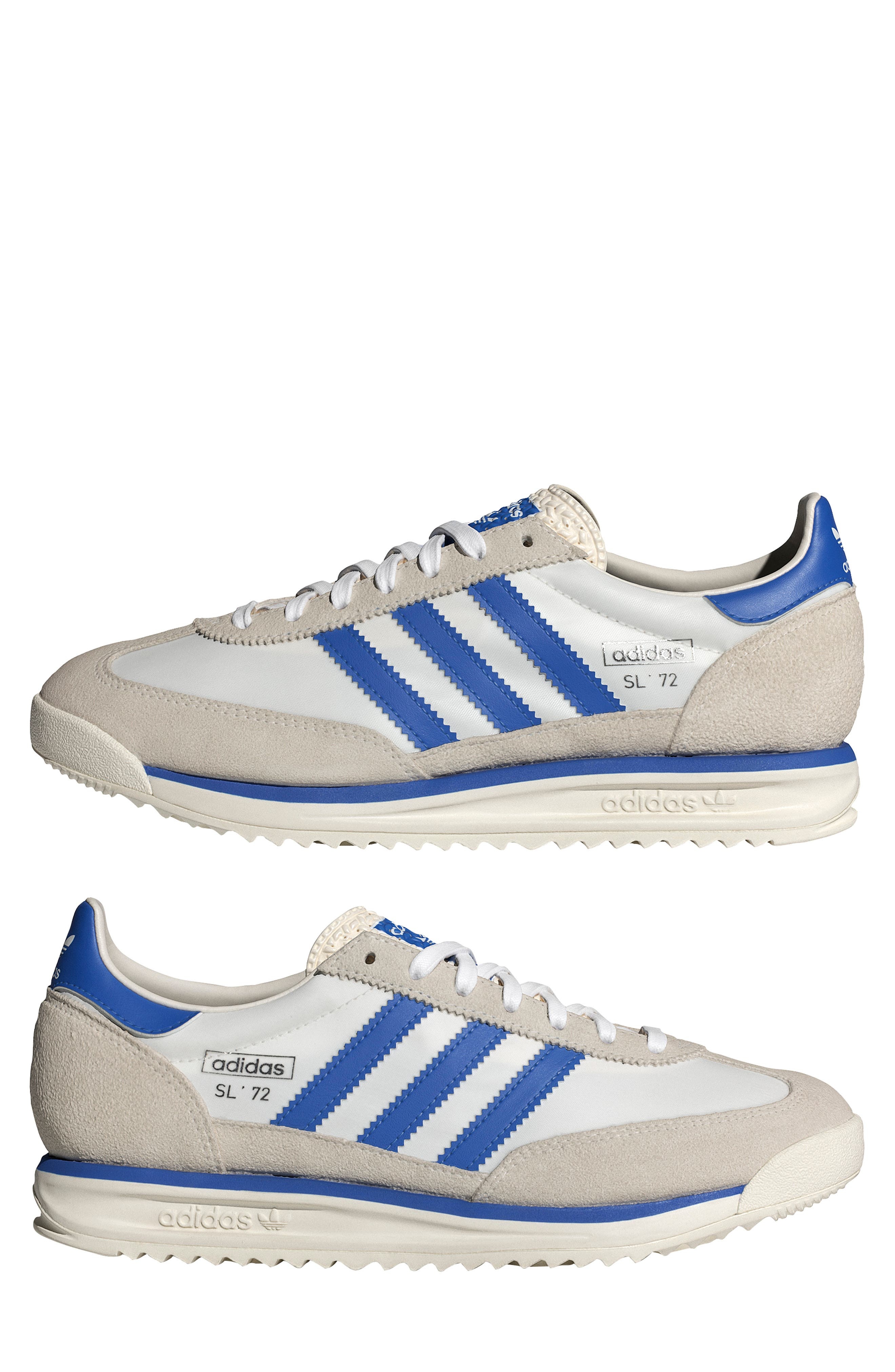 adidas SL 72 RS Sneaker in Chalk White/blue/white at Nordstrom - 7