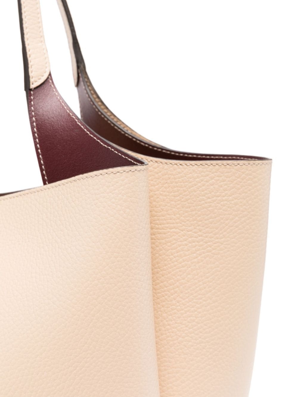 medium leather tote bag - 4
