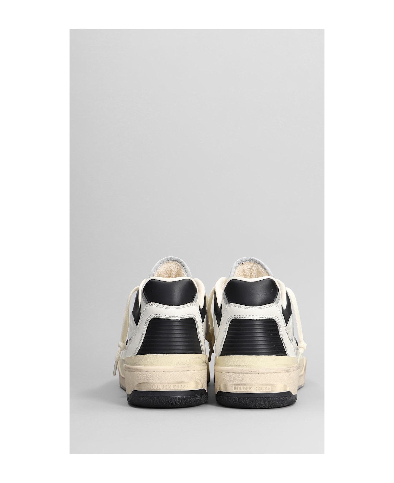 Forty 2 Sneakers In White Leather And Fabric - 4