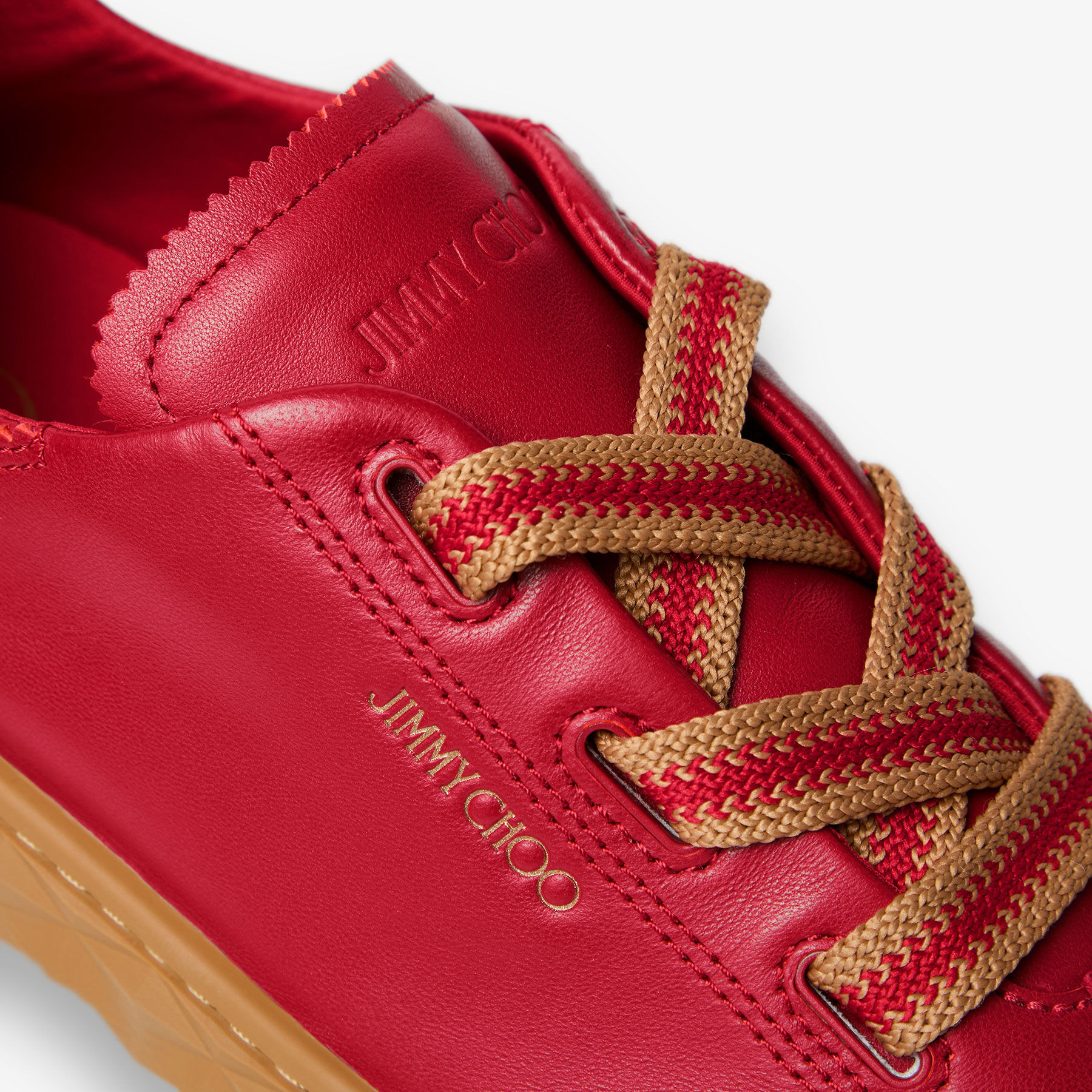Diamond Light Flex/F
Ruby Red Leather Trainers - 4