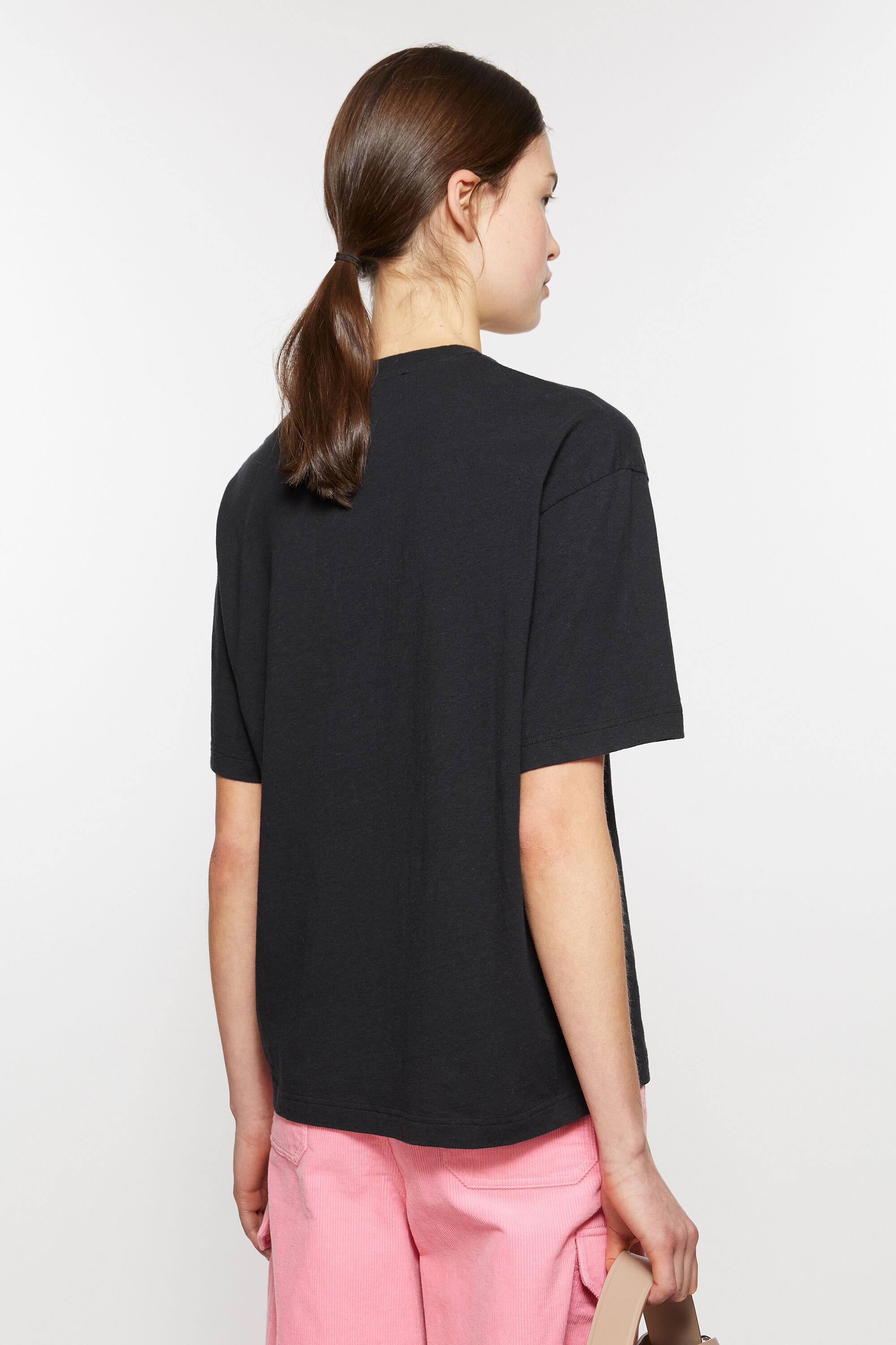 Tシャツ・カットソー ACNE STUDIOS Women Tunic Tops AC0704 52890 900 BLACK Black 900 STUDIOS Black Tシャツ・カットソー Women BLACK Tunic Tops AC0704 ACNE 52890