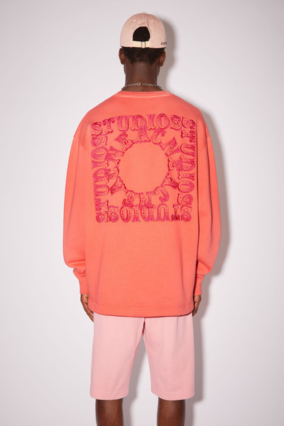 Acne Studios Crew neck sweatshirt - Salmon pink outlook