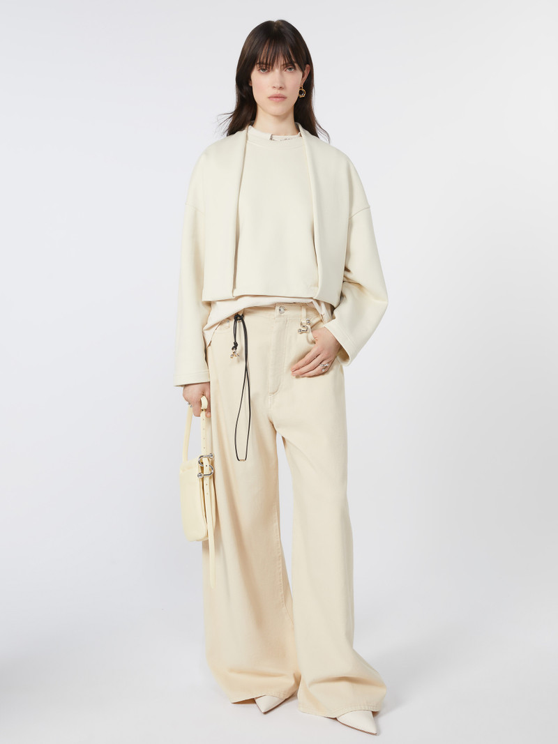 Sportmax MINNIE Soft sweatshirt with double-layer effect outlook
