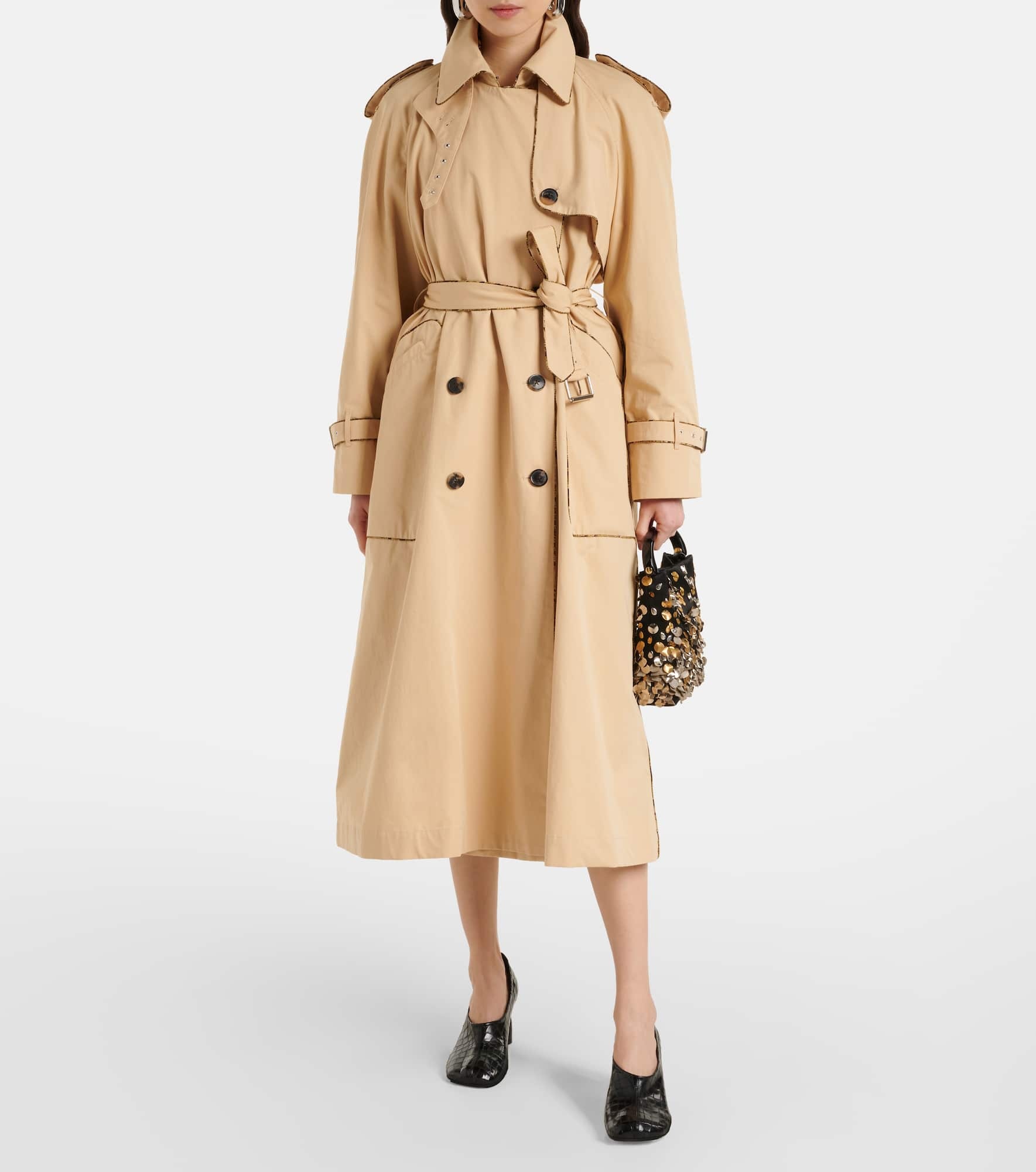 Cotton poplin trench coat - 2