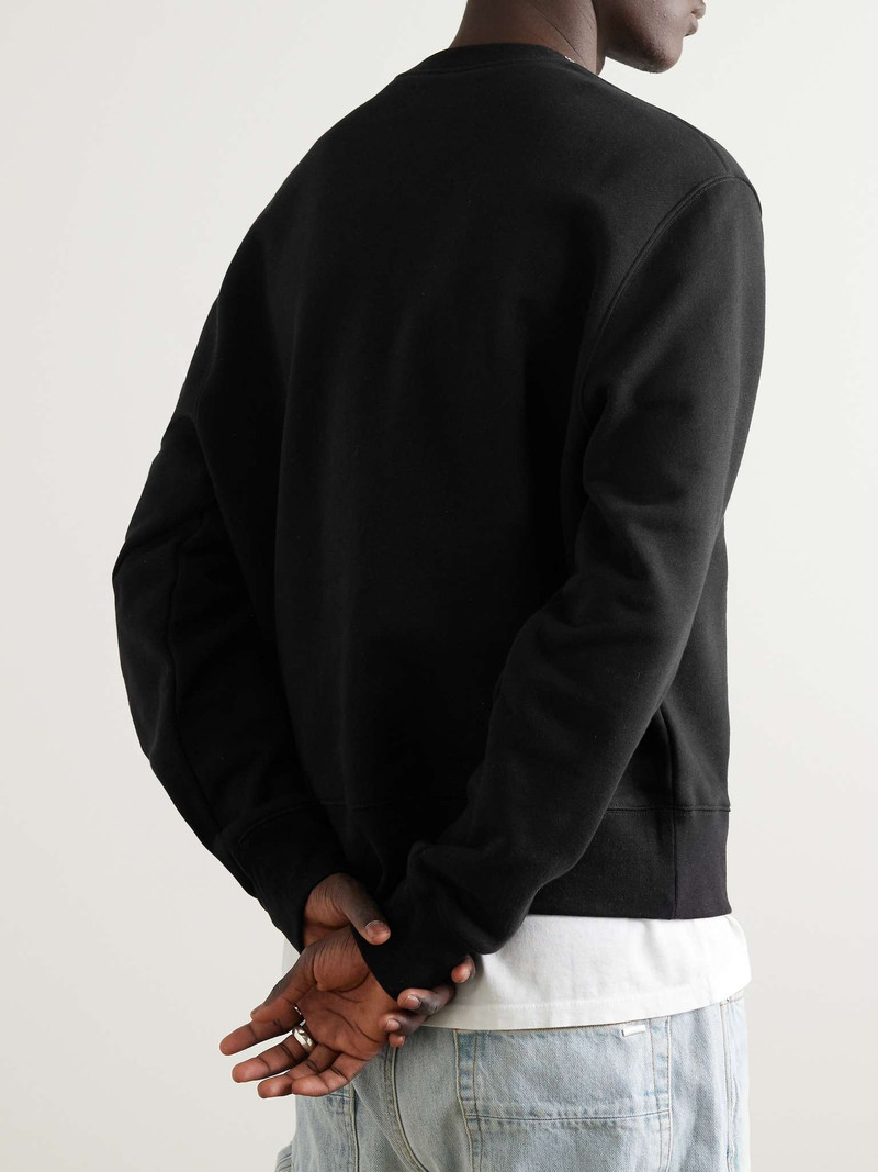 Glittered Logo-Print Cotton-Jersey Sweatshirt 3