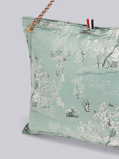 Thom Browne Printed Silk Toile Pillow Clutch With Chain outlook