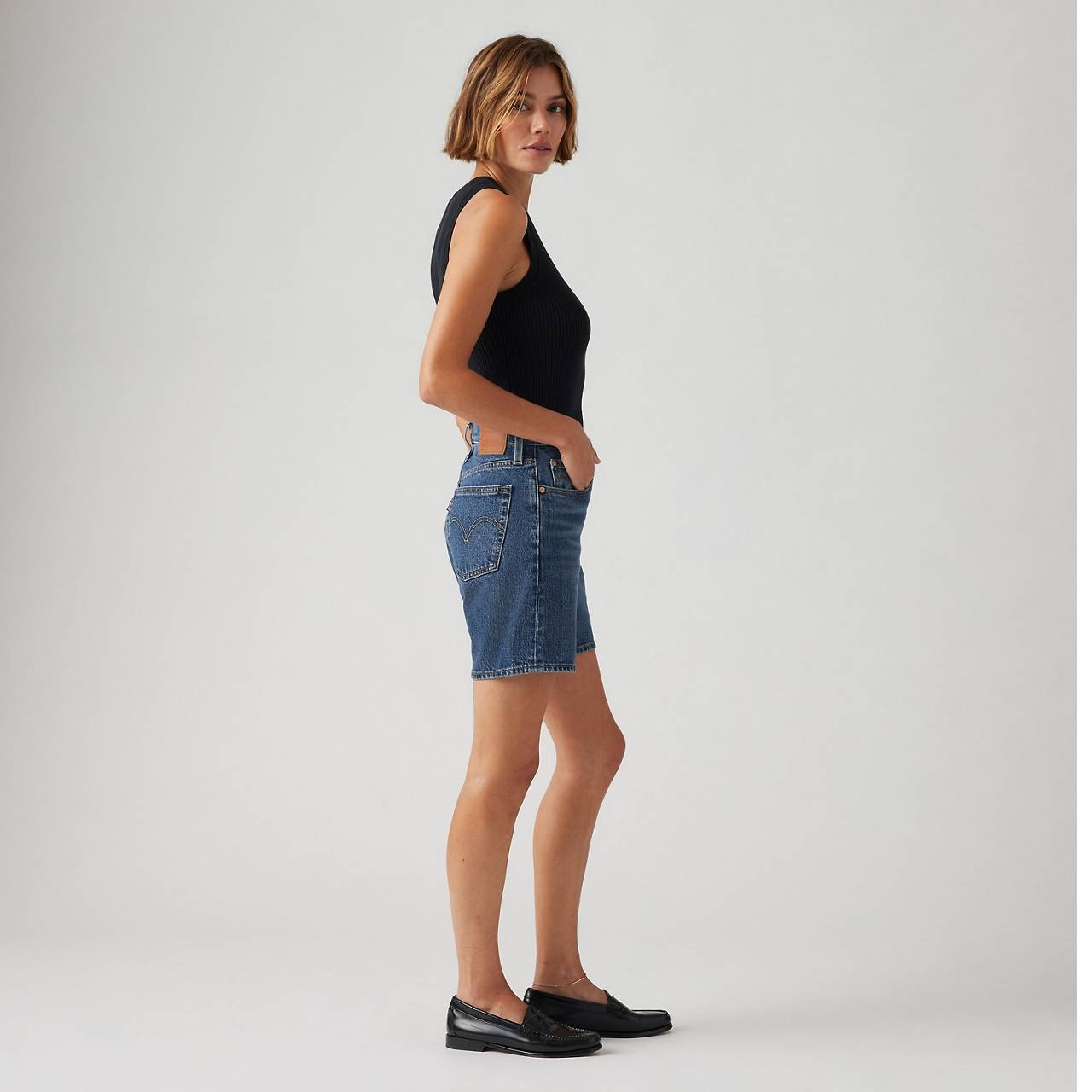 501® ORIGINAL FIT HIGH RISE MID-THIGH WOMEN'S SHORTS - 6