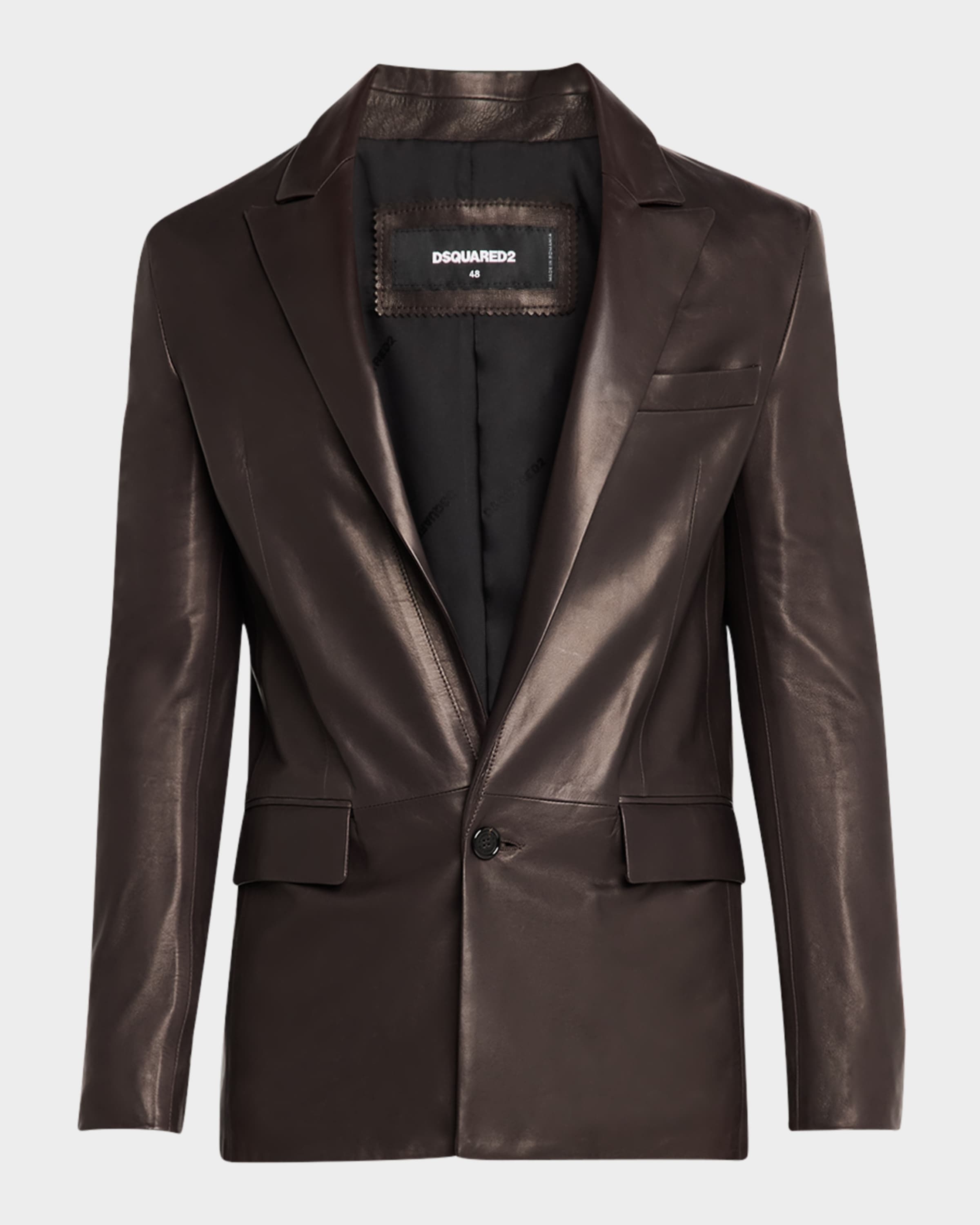 Men's Sexy Leather Palm Beach Jacket - 2