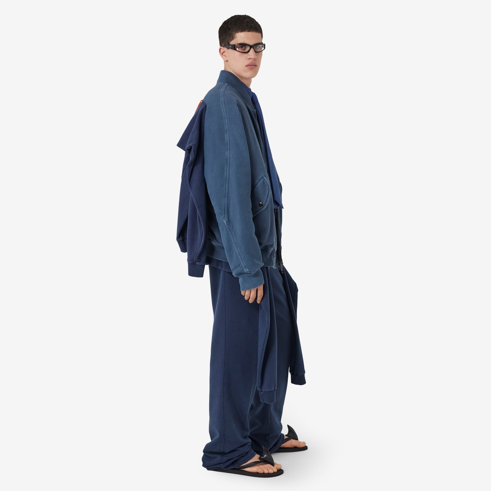 Cotton Reconstructed Trousers - 3