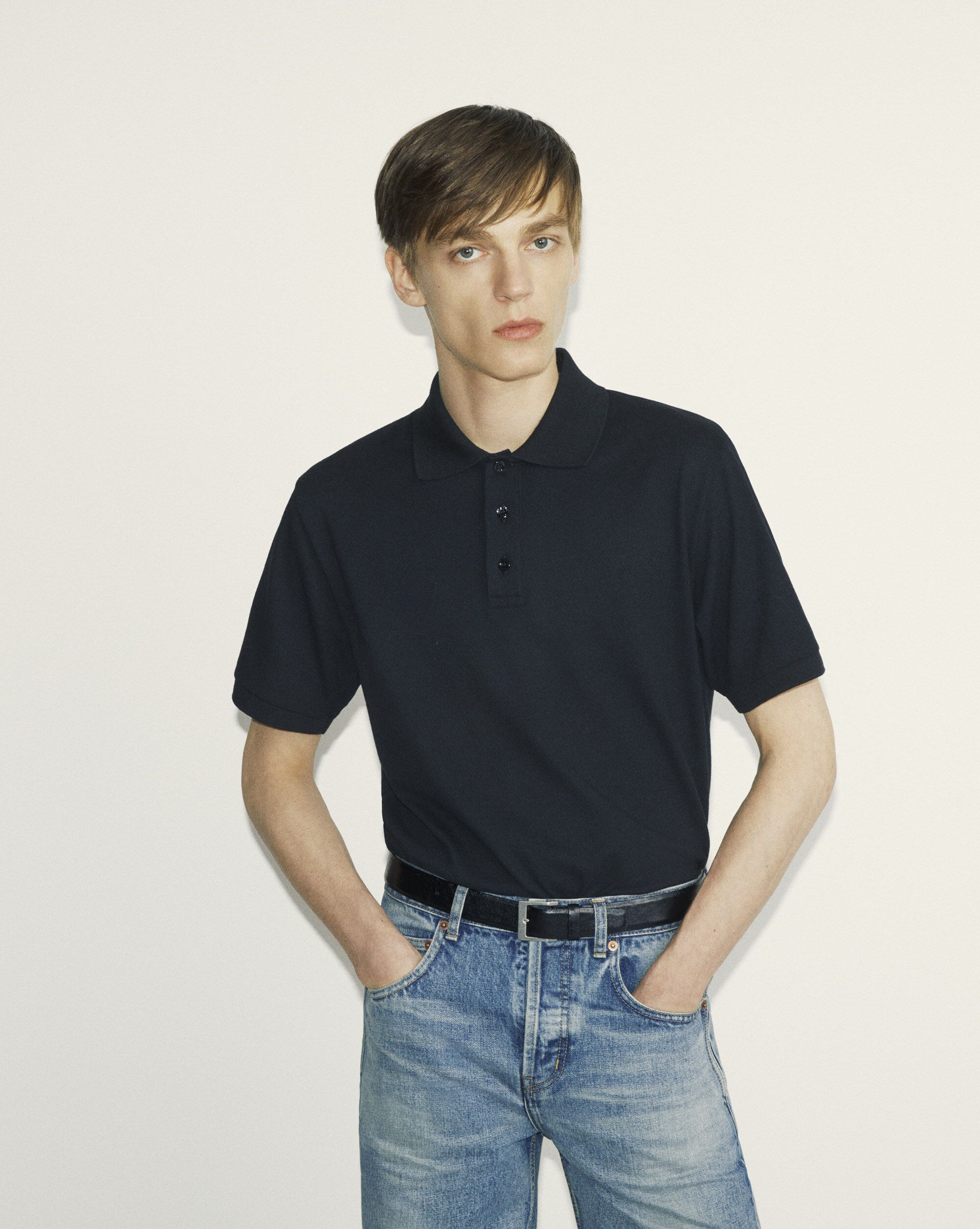 cassandre polo shirt in piqué - 2