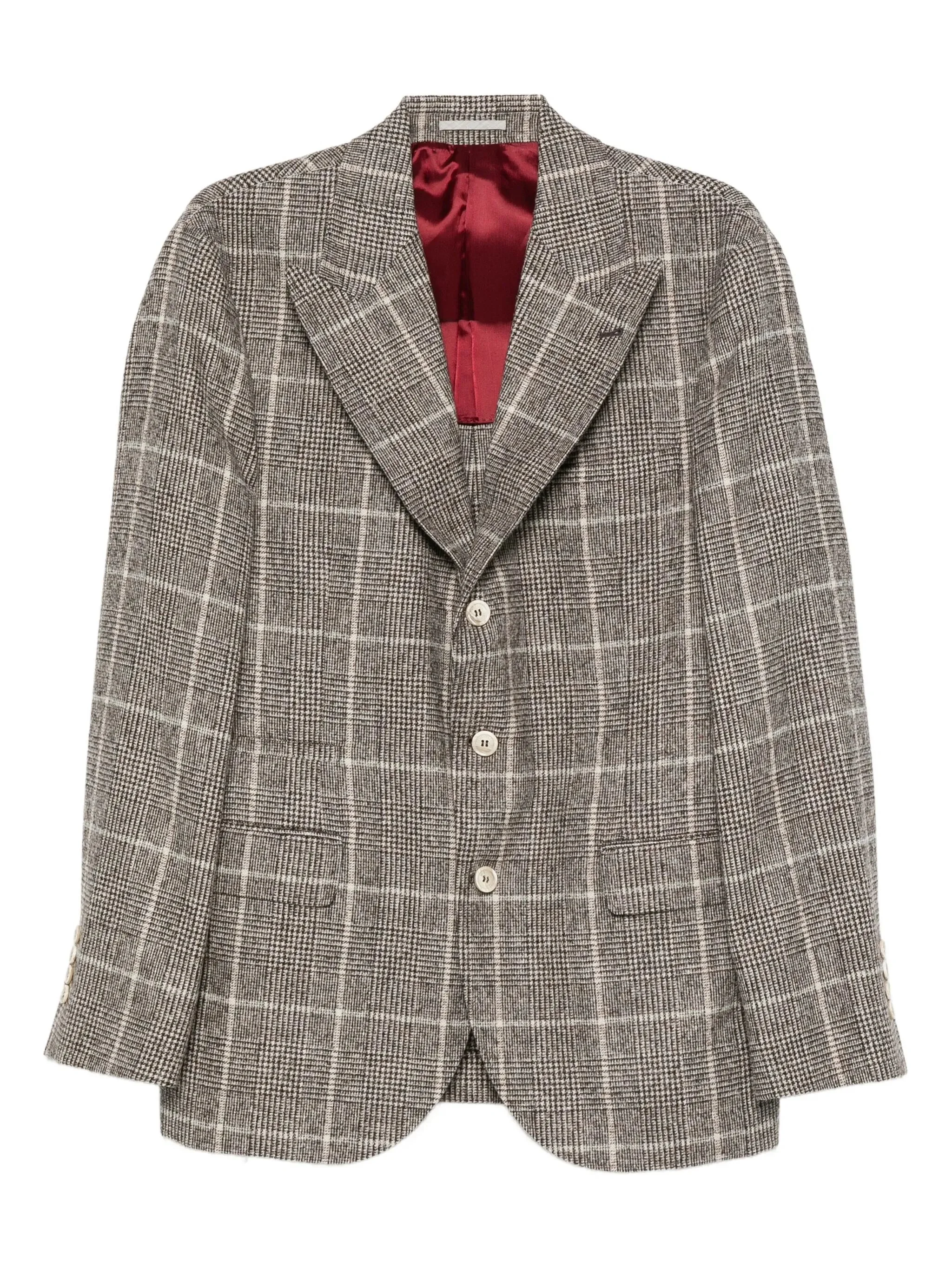 Brunello Cucinelli Checked Blazer - 1