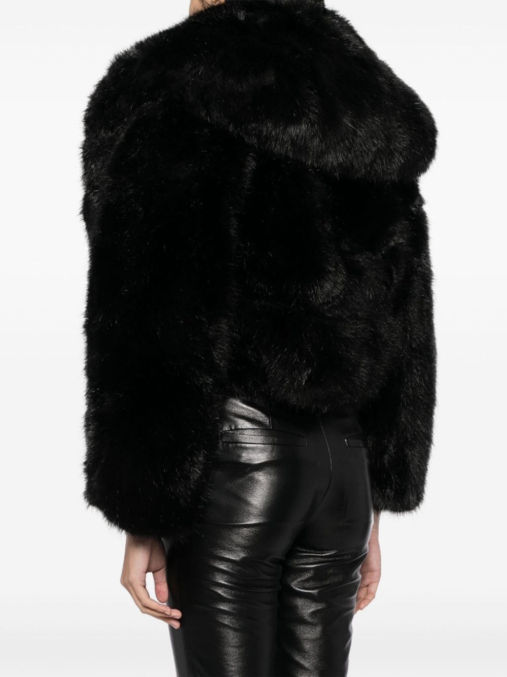 faux-fur hooded jacket - 4