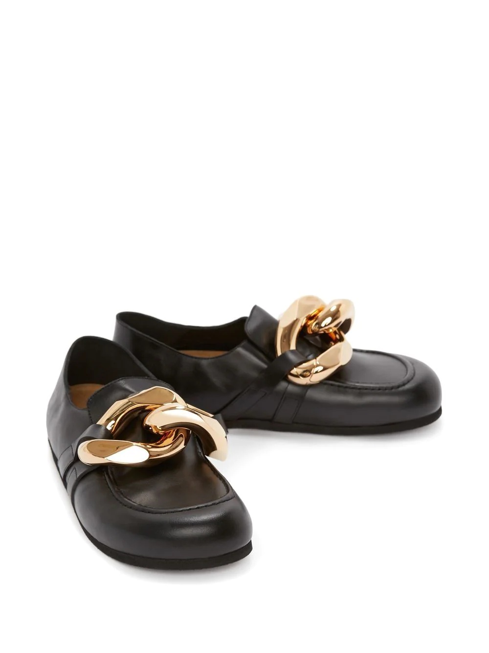 Chain leather loafers - 2