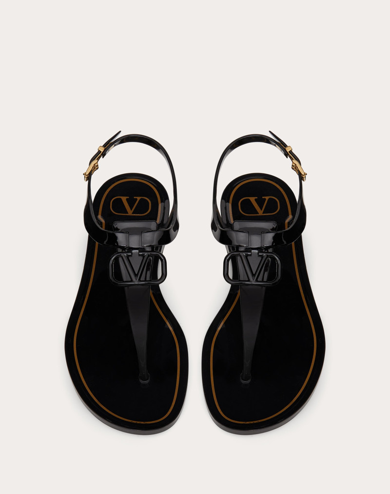 VLOGO SIGNATURE FLAT RUBBER SANDAL 4