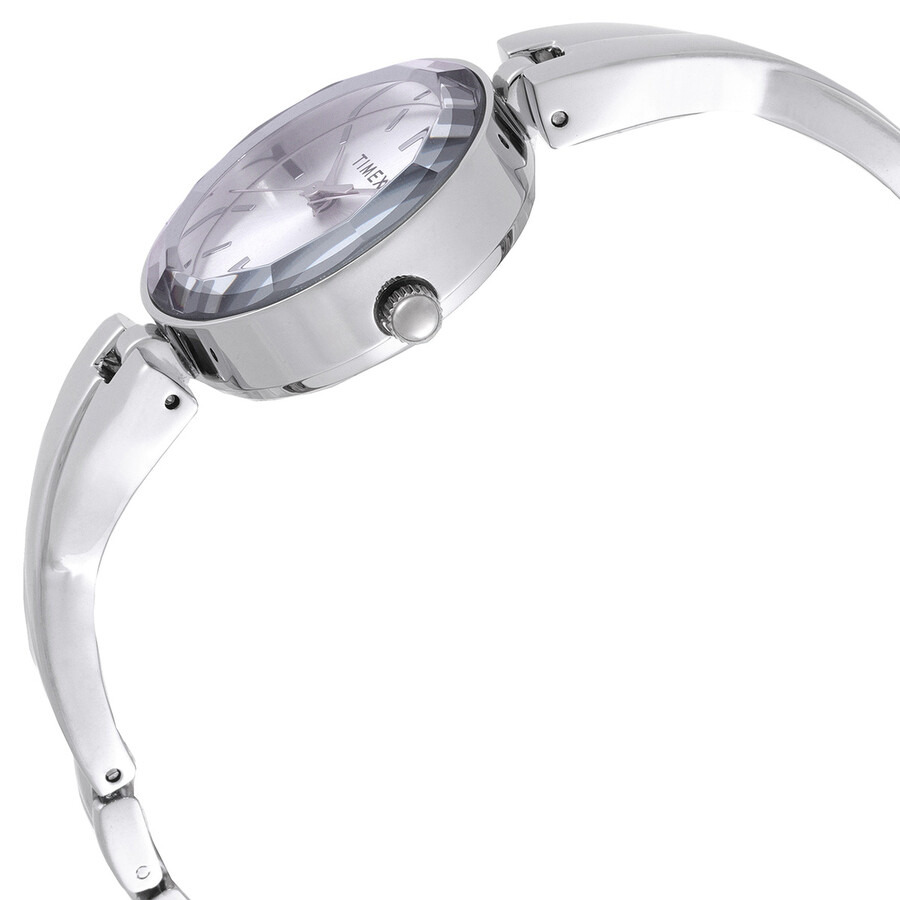 Timex - Timex Quartz Stainless Steel Silver Dial Ladies Watch TW2T49400 - 2