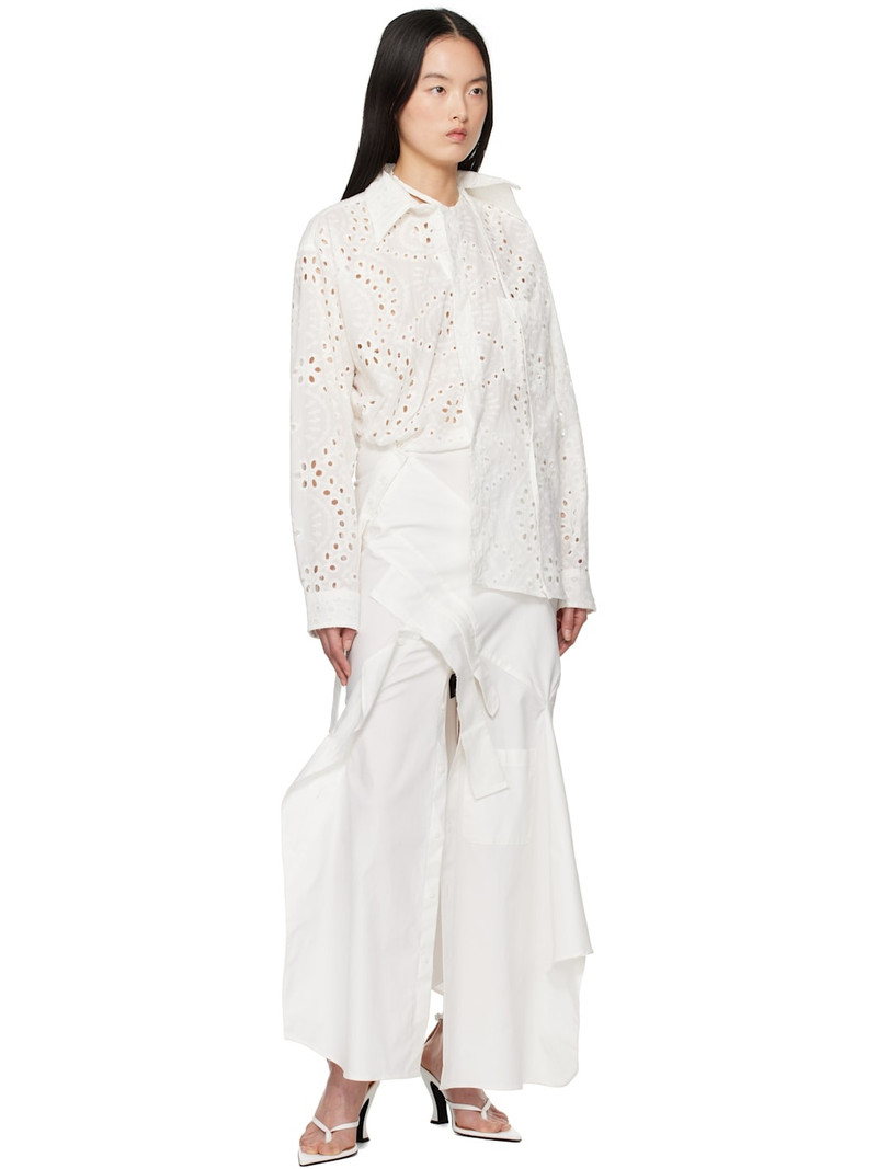 OTTOLINGER White Deconstructed Shirting Midi Dress outlook
