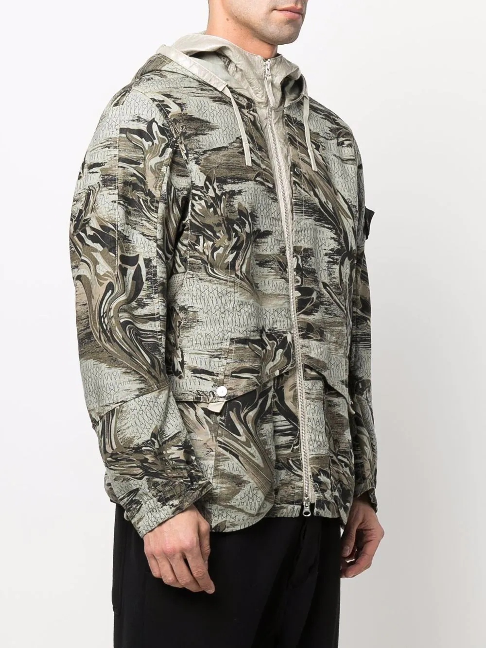 graphic-print hooded jacket - 3