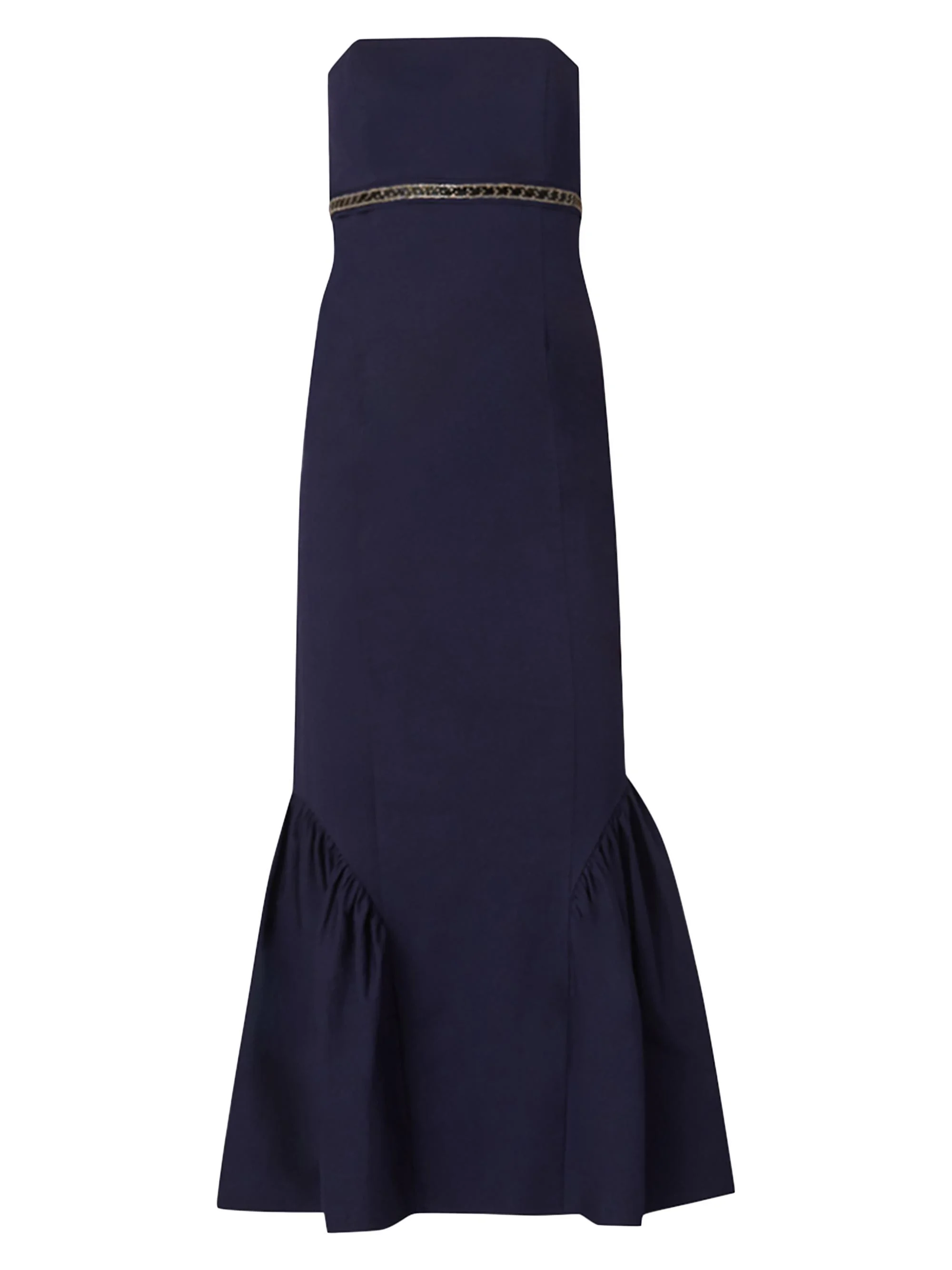 Women's Ashton Cotton Faille Mermaid Midi Dress - Navy - 1