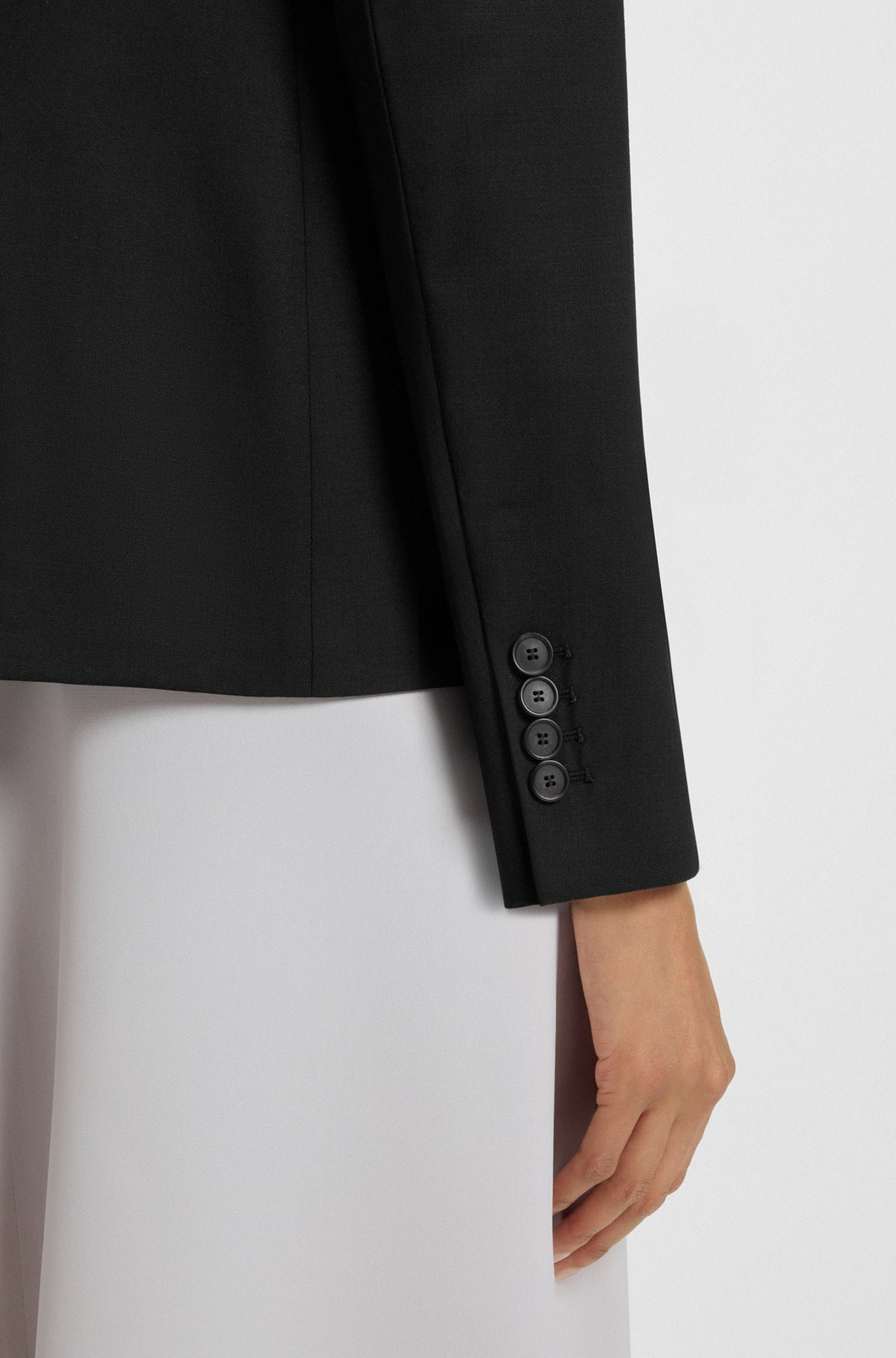 REGULAR-FIT BLAZER IN VIRGIN WOOL - 6
