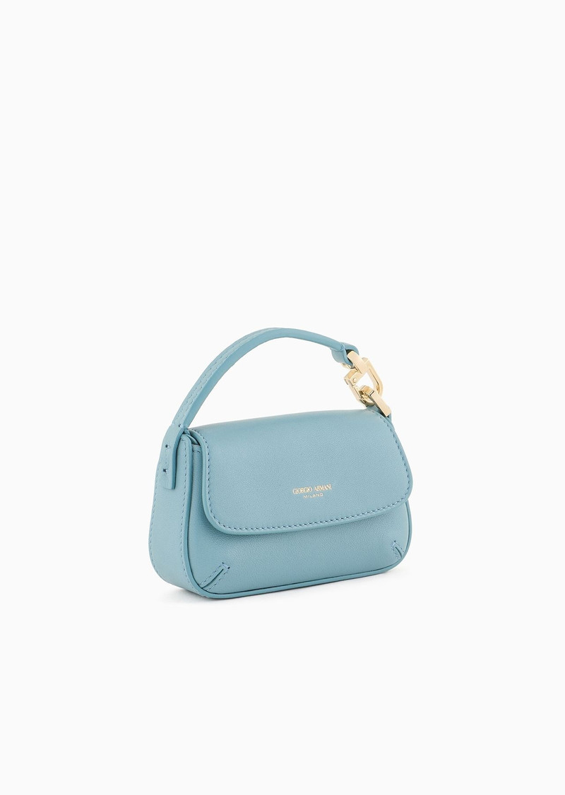GIORGIO ARMANI Mini la Prima Soft nappa-leather charm bag outlook