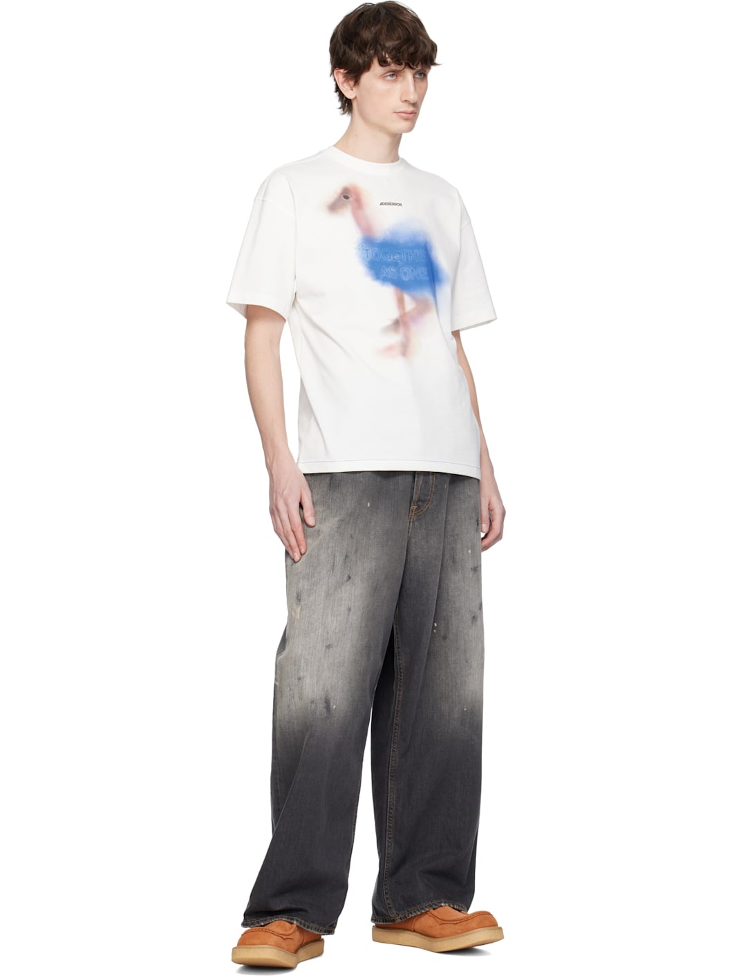 【関税込み】ADER error ホワイト 0104 Tシャツ ADER error White 0104 T-shirt | ssense | REVERSIBLE