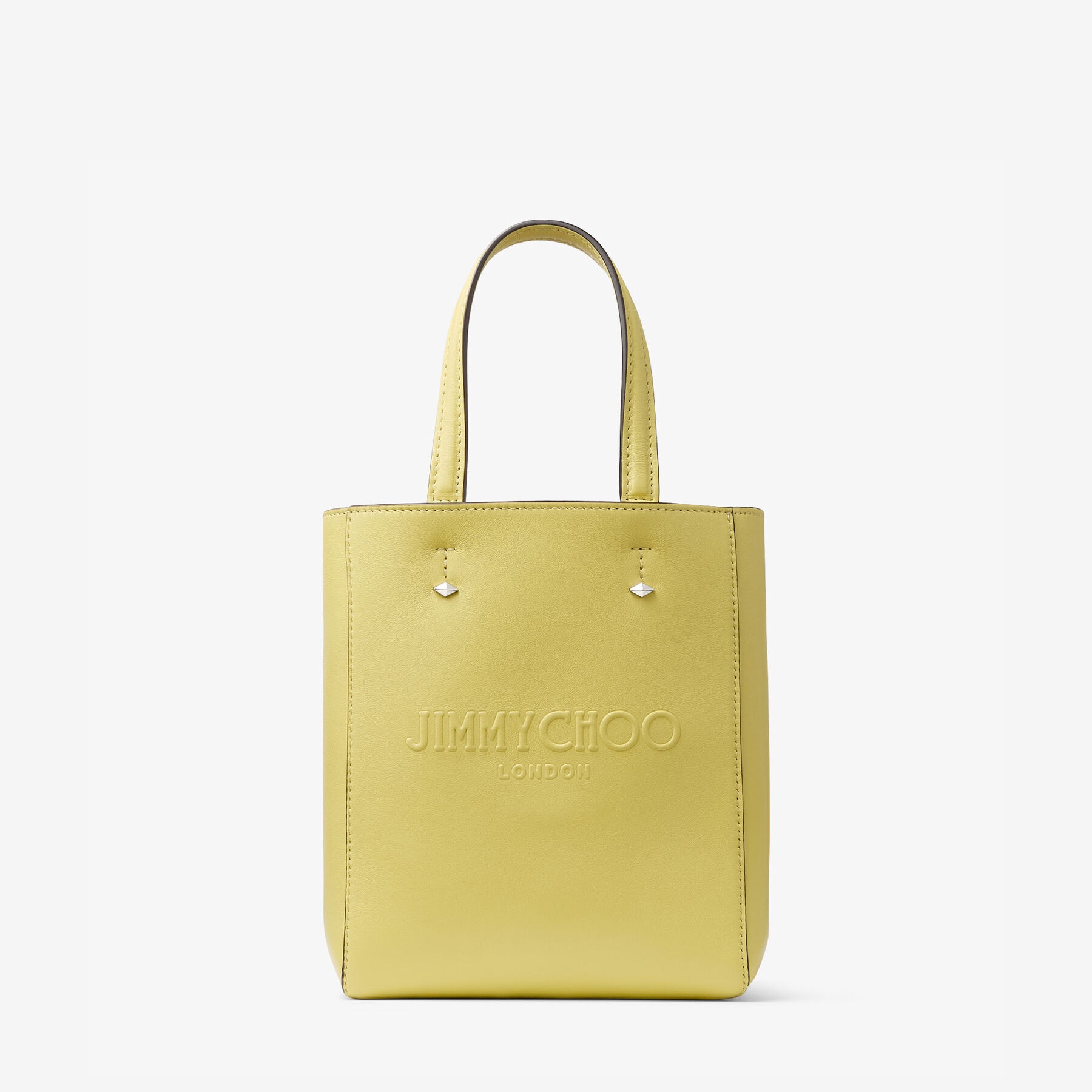 Lenny North-South S
Yellow Embossed Leather Tote Bag - 1