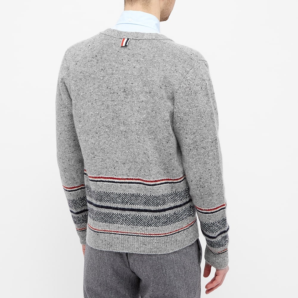 Thom Browne Striped Jaquard Cardigan - 5