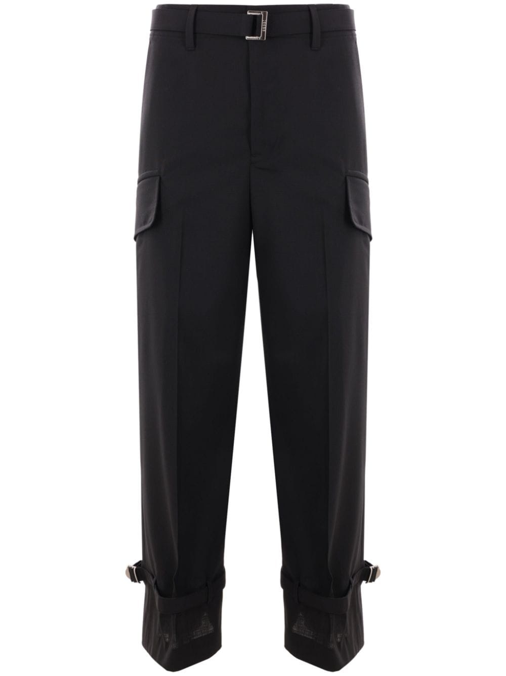 straight-leg cargo trousers - 1
