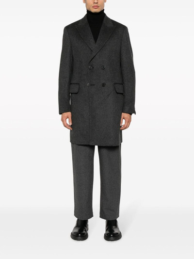 ZEGNA felted double-breasted coat outlook